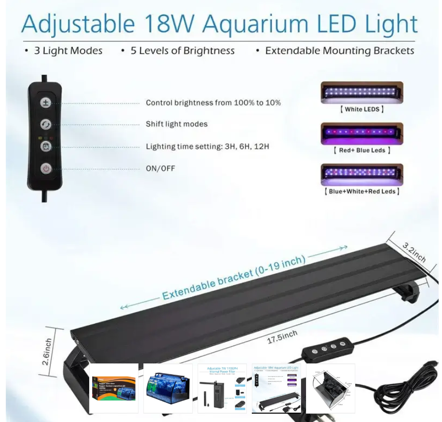 Hygger Curved Aquarium Kit