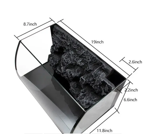 Hygger Curved Aquarium Kit
