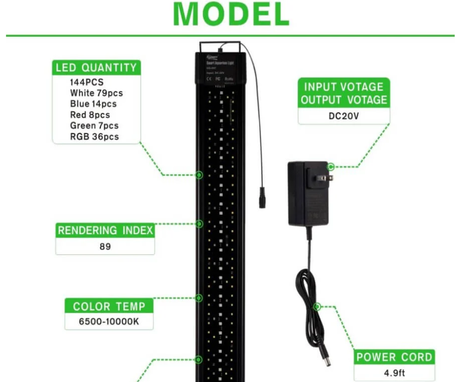 Hygger Programmable LED Aquarium Light
